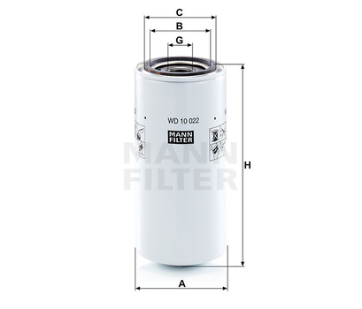 Filtru hidraulic - MANN-FILTER [WD 10 022]