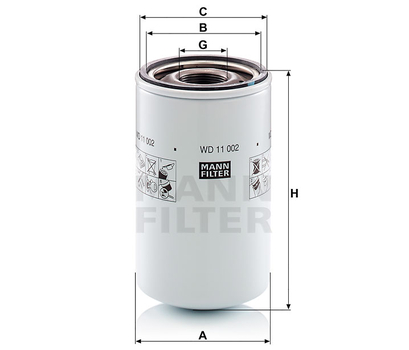 Filtru hidraulic - MANN-FILTER [WD 11 002]