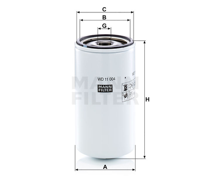 Filtru hidraulic - MANN-FILTER [WD 11 004]