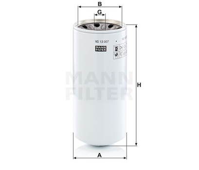 Filtru hidraulic - MANN-FILTER [WD 13 007 x]