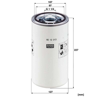 Filtru hidraulic - MANN-FILTER [WD 13 013]