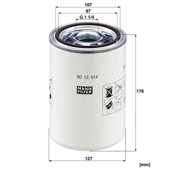 Filtru hidraulic - MANN-FILTER [WD 13 014]