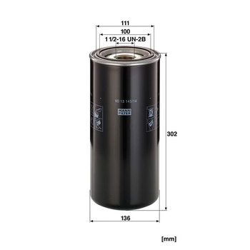 Filtru ulei hidraulic - MANN-FILTER [WD 13 145/14]