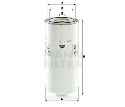 Filtru ulei - MANN-FILTER [WD 13 145/23]