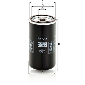 Filtru hidraulic - MANN-FILTER [WD 724/5]
