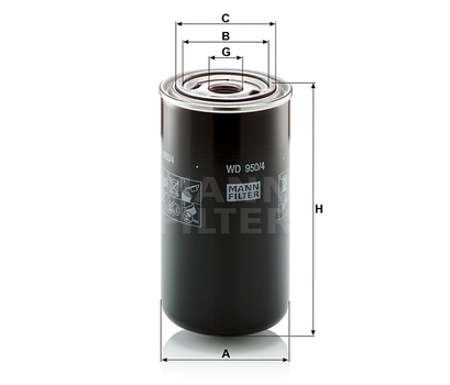 Filtru hidraulic - MANN-FILTER [WD 950/4]