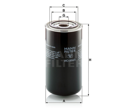 Filtru hidraulic - MANN-FILTER [WD 950/5]