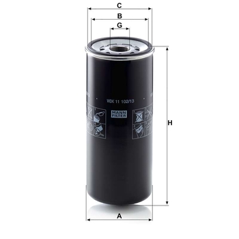 Filtru combustibil - MANN-FILTER [WDK 11 102/13]