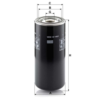 Filtru combustibil - MANN-FILTER [WDK 13 145/1]