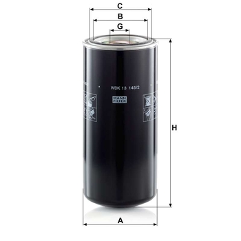Filtru combustibil - MANN-FILTER [WDK 13 145/2]