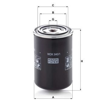Filtru combustibil - MANN-FILTER [WDK 940/1]