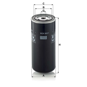 Filtru combustibil - MANN-FILTER [WDK 962/1]