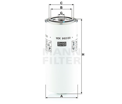 Filtru combustibil - MANN-FILTER [WDK 962/20]