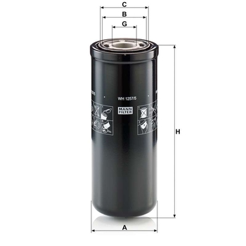 Filtru hidraulic - MANN-FILTER [WH 1257/5]