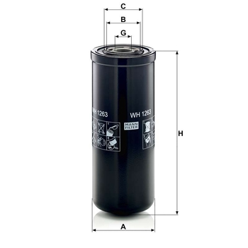 Filtru hidraulic - MANN-FILTER [WH 1263]