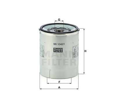 Filtru combustibil - MANN-FILTER [WK 1040/1 X]