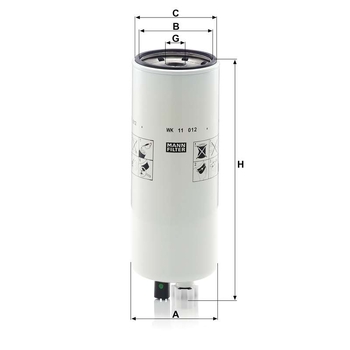 Filtru combustibil - MANN-FILTER [WK 11 012]