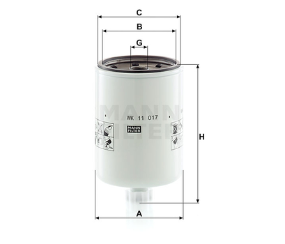 Filtru combustibil - MANN-FILTER [WK 11 017]