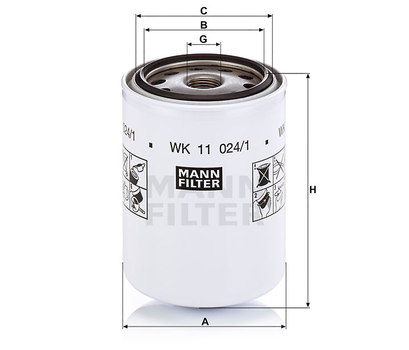 Filtru combustibil - MANN-FILTER [WK 11 024/1]