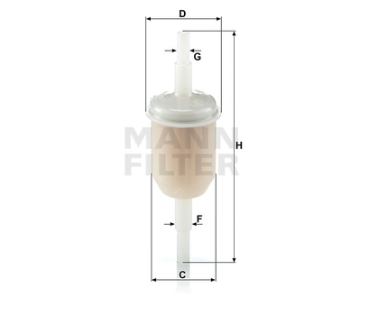 Filtru combustibil - MANN-FILTER [WK 31/2 (100)]