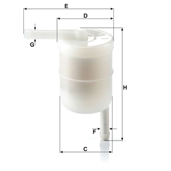 Filtru combustibil - MANN-FILTER [WK 42/12]