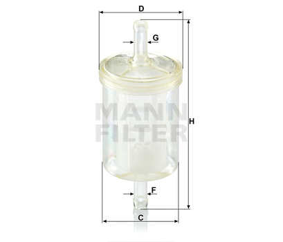 Filtru combustibil - MANN-FILTER [WK 43/13 (10)]