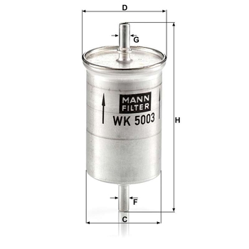 Filtru combustibil - MANN-FILTER [WK 5003]