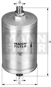 Filtru combustibil - MANN-FILTER [WK 5020 x KIT]