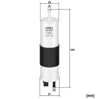 Filtru combustibil - MANN-FILTER [WK 5025]