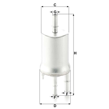 Filtru combustibil - MANN-FILTER [WK 6015]