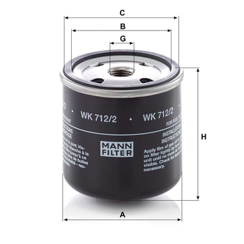 Filtru combustibil - MANN-FILTER [WK 712/2]