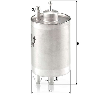 Filtru combustibil - MANN-FILTER [WK 720/1]
