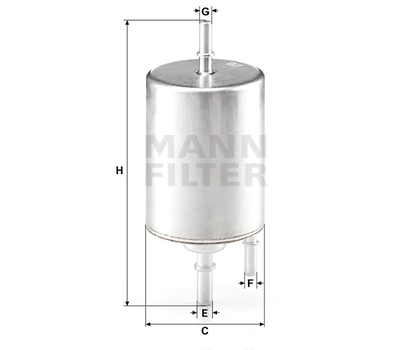 Filtru combustibil - MANN-FILTER [WK 720/4]