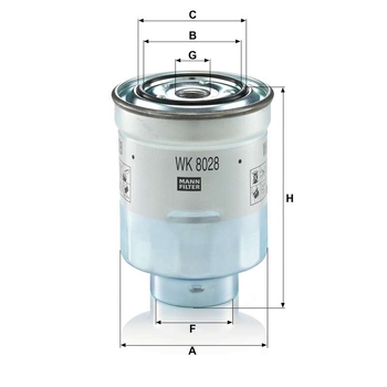 Filtru combustibil - MANN-FILTER [WK 8028 z]