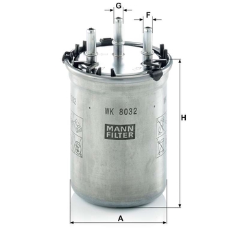 Filtru combustibil - MANN-FILTER [WK 8032]