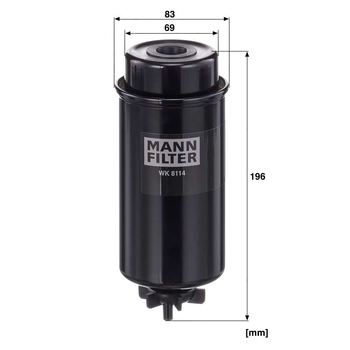 Filtru combustibil - MANN-FILTER [WK 8114]