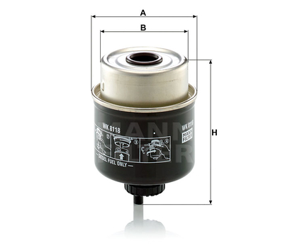 Filtru combustibil - MANN-FILTER [WK 8118]