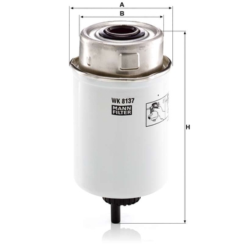 Filtru combustibil - MANN-FILTER [WK 8137]