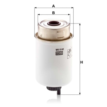 Filtru combustibil - MANN-FILTER [WK 8140]