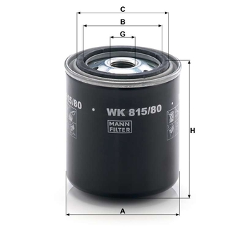 Filtru combustibil - MANN-FILTER [WK 815/80]