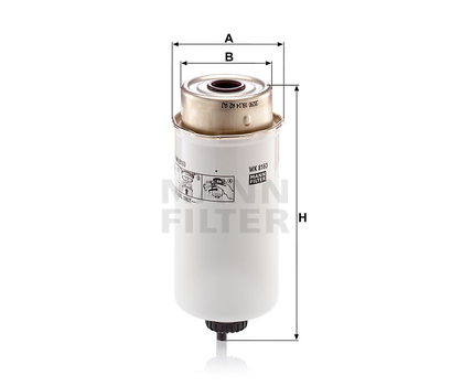 Filtru combustibil - MANN-FILTER [WK 8163]