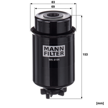 Filtru combustibil - MANN-FILTER [WK 819/4]