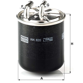 Filtru combustibil - MANN-FILTER [WK 820]