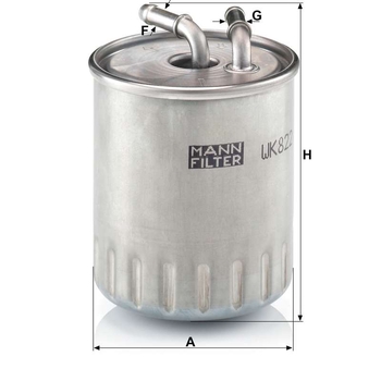 Filtru combustibil - MANN-FILTER [WK 822/3]