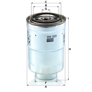 Filtru combustibil - MANN-FILTER [WK 828 x]