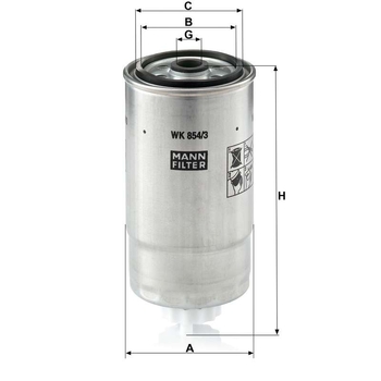 Filtru combustibil - MANN-FILTER [WK 854/3]