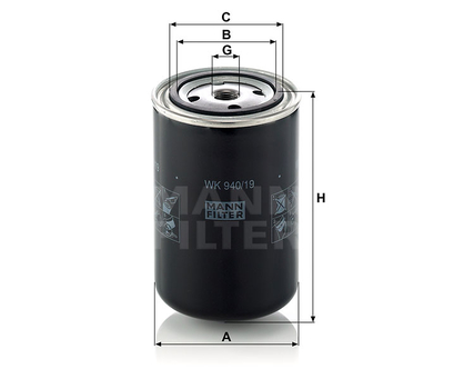 Filtru combustibil - MANN-FILTER [WK 940/19]