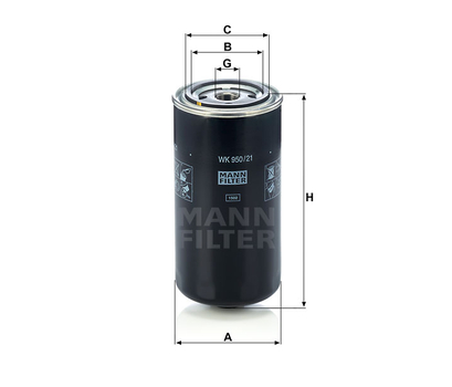 Filtru combustibil - MANN-FILTER [WK 950/21]