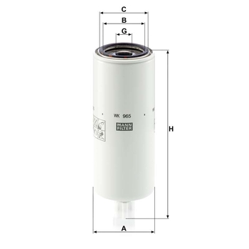 Filtru combustibil - MANN-FILTER [WK 965 x]