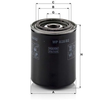 Filtru ulei - MANN-FILTER [WP 928/82]